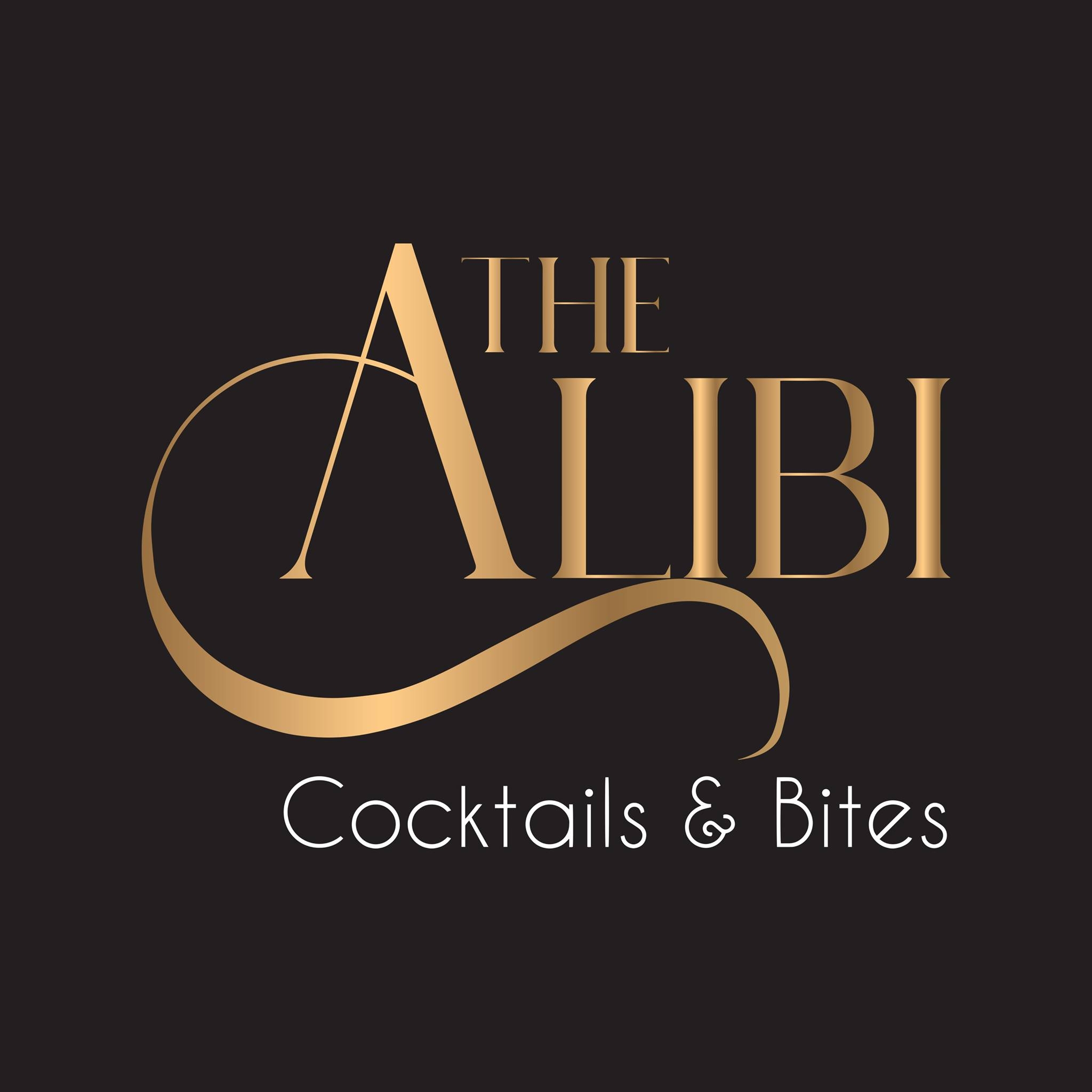 The Alibi Cocktails & Bites Logo