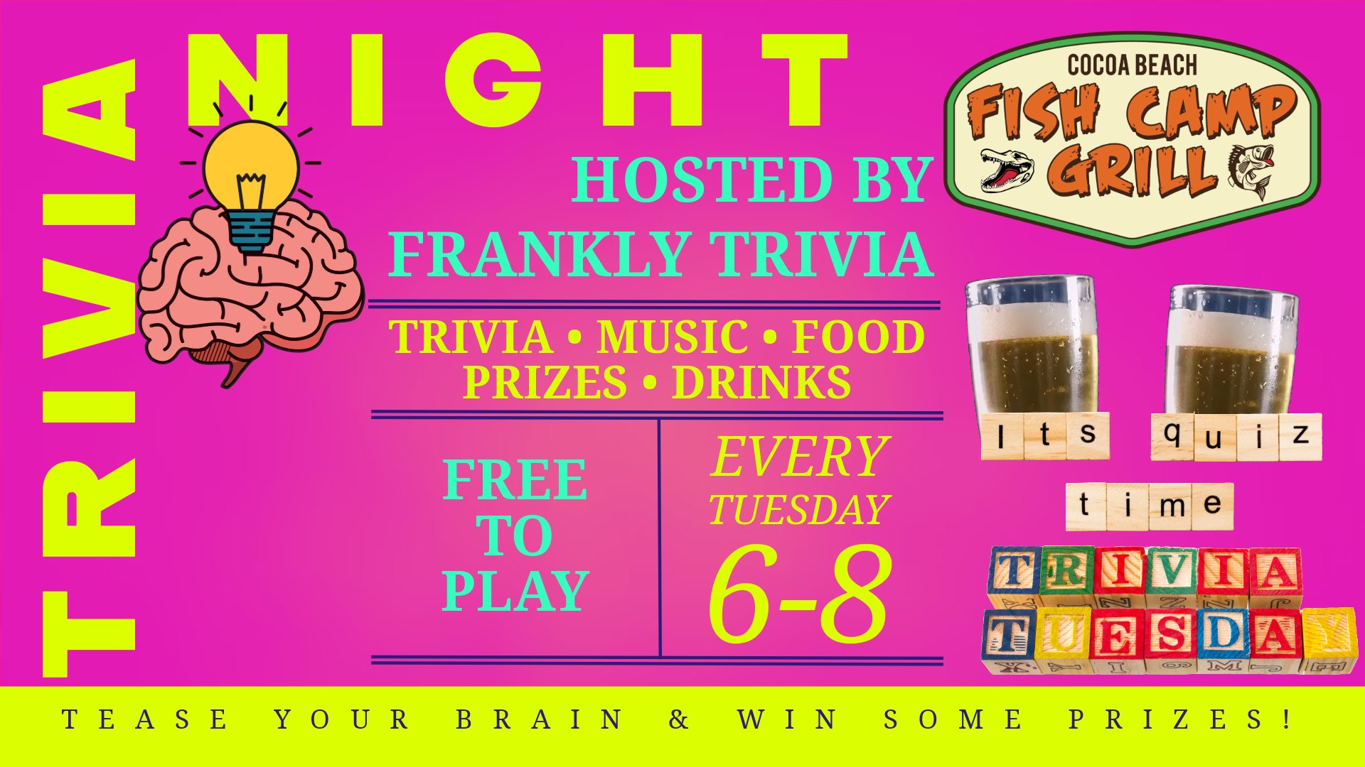 Trivia Tuesday at Cocoa Beach Fish Camp